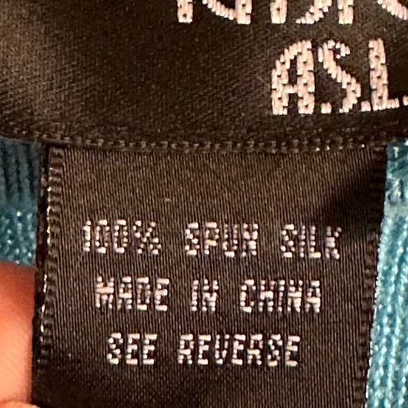 Nina Charles for Kasper Silk Knit Short Sleeve Sweater Tee Size Small - Picture 3 of 3